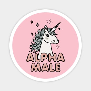 Alpha Male Quirky Unicorn Magnet